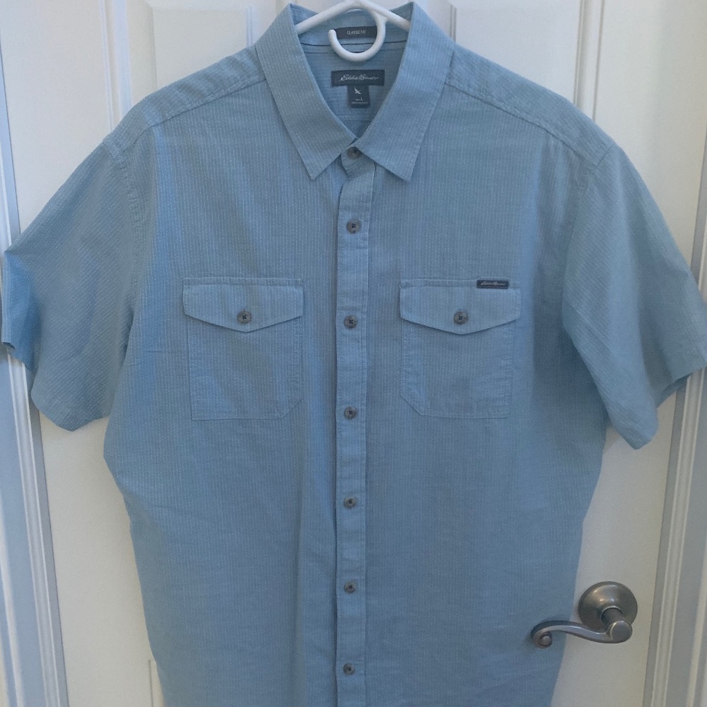 Eddie Bauer - Button Down - Blue - L